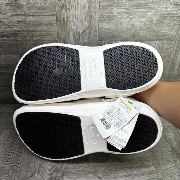 CROCS Bistro Men's size 12 White Work Clog - Picture 7 of 8